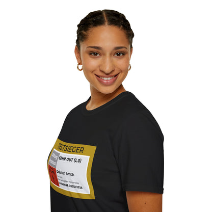 Produktbild "TESTSIEGER GEILSTER ARSCH" T-Shirt Unisex schwarz