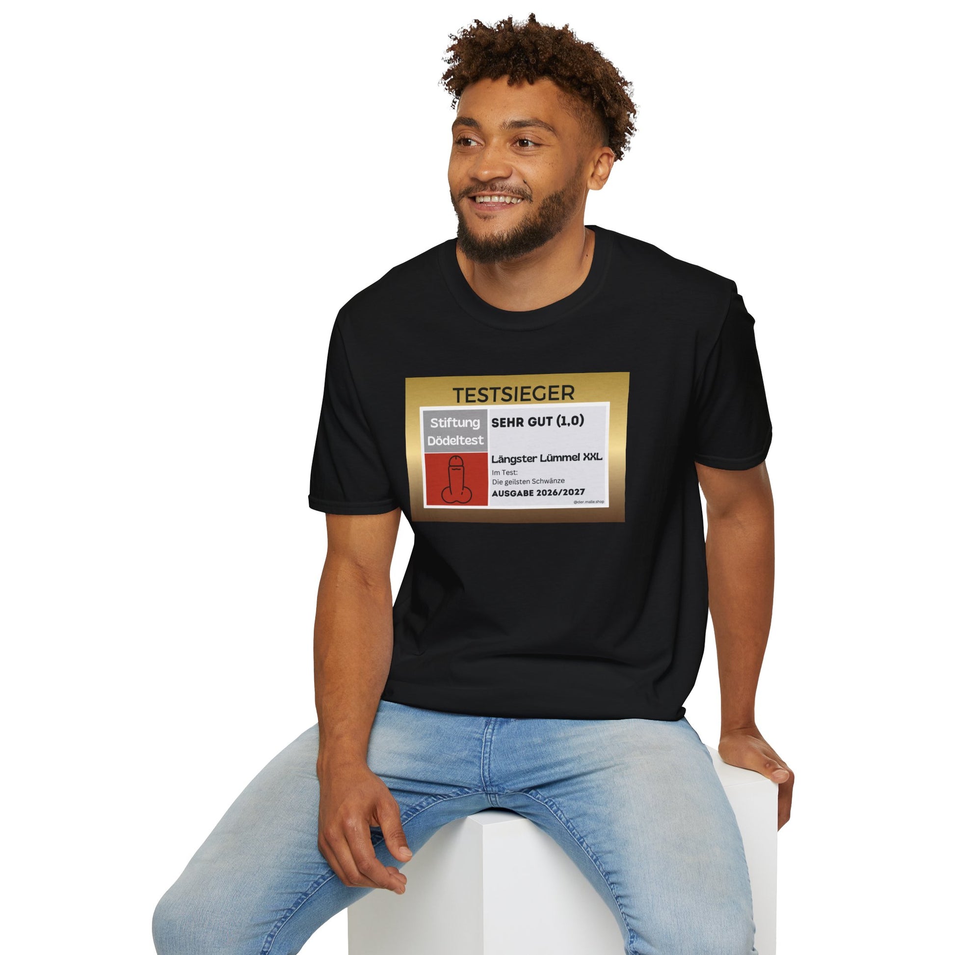 Produktbild Testsieger Penis T-Shirt Unisex schwarz 2