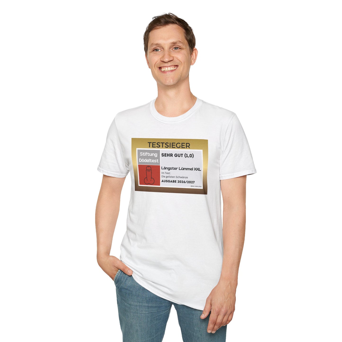 Produktbild Testsieger Penis T-Shirt Unisex weiss 3