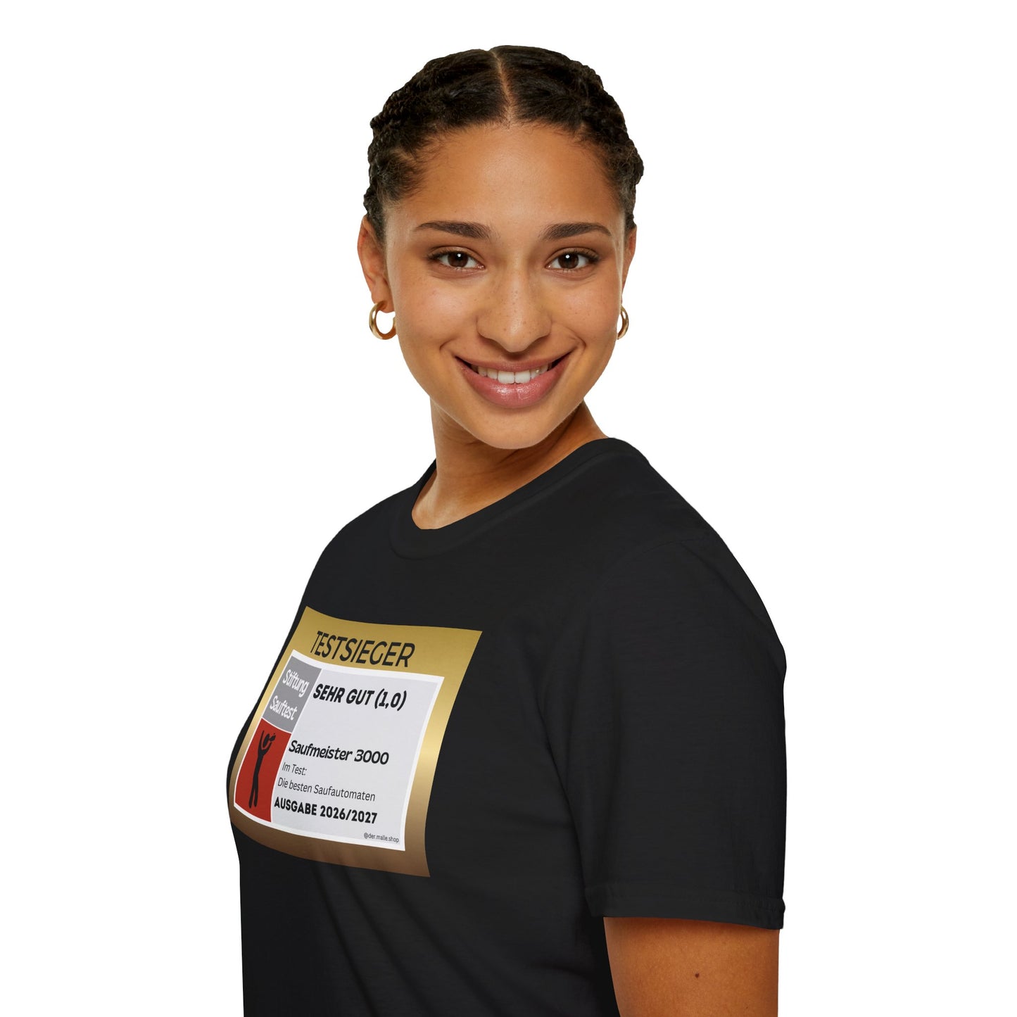 Produktbild Testsieger Saufmeister T-Shirt Unisex schwarz 3