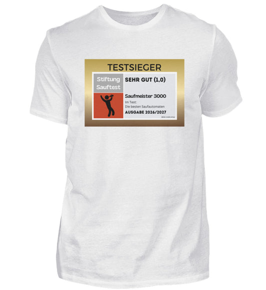 Produktbild Testsieger Saufmeister T-Shirt Unisex weiss 1