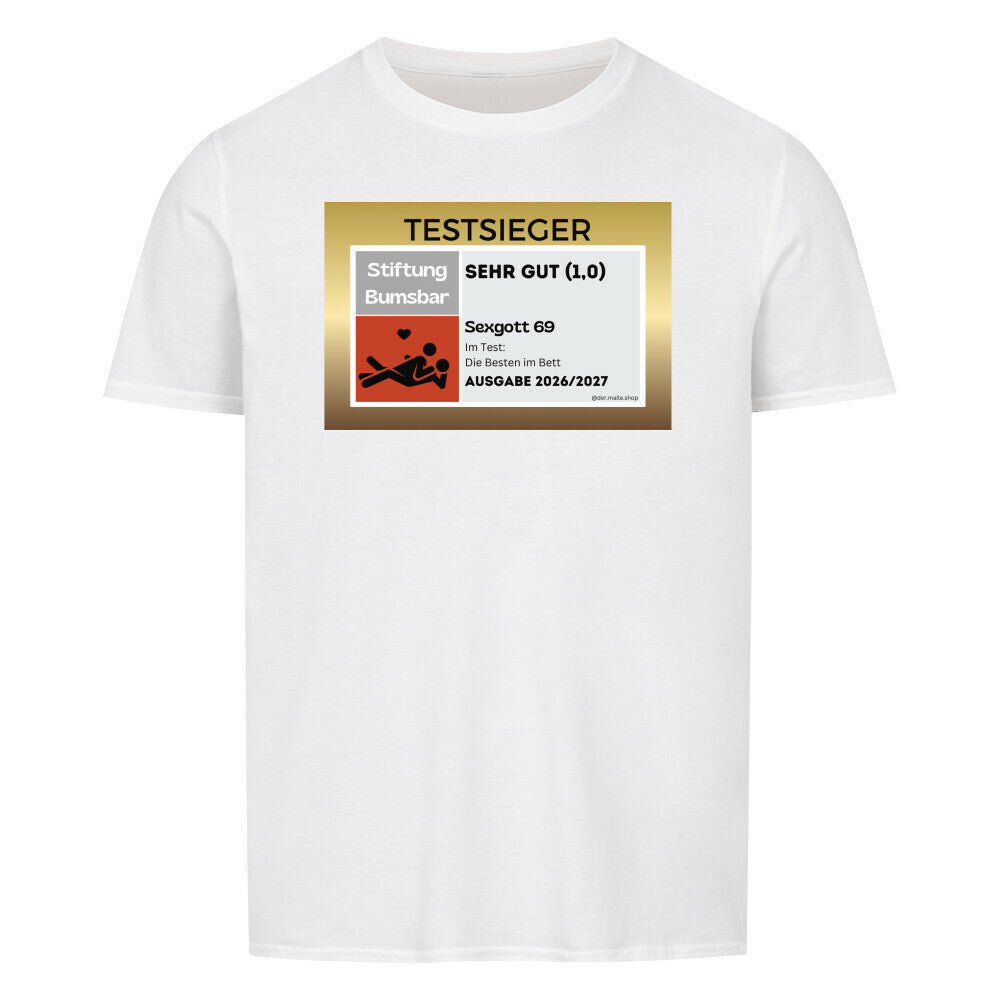 Produktbild Testsieger Sexgott T-Shirt Unisex weiss