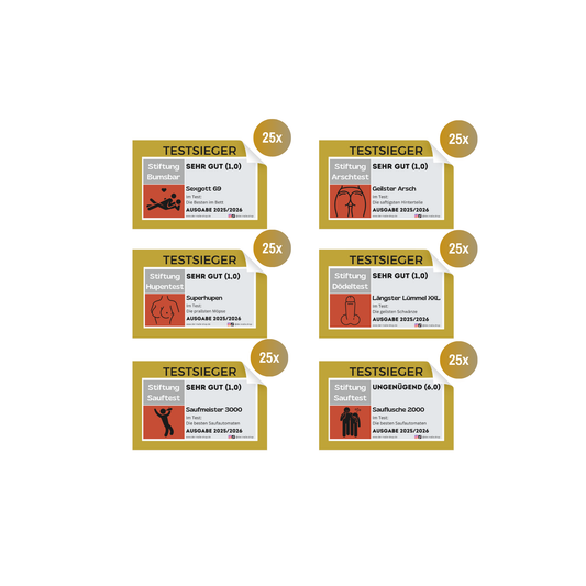 Produktbild Testsieger Sticker Set