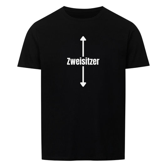 Produktbild "ZWEISITZER" T-Shirt Unisex schwarz