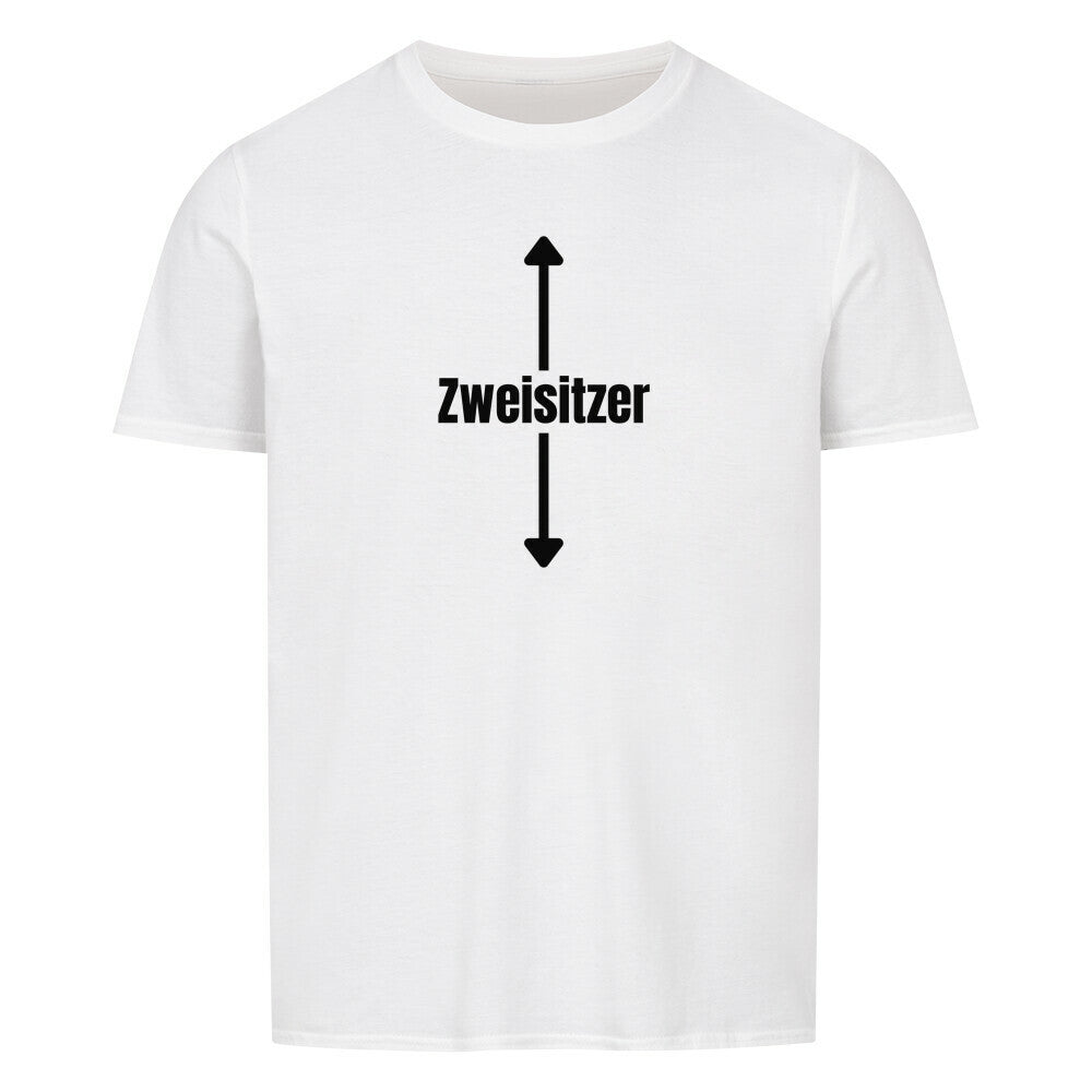 Produktbild "ZWEISITZER" T-Shirt Unisex weiss