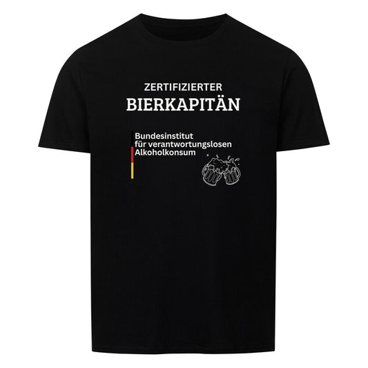 Produktbild Zertifizierter Bierkapitän T-Shirt Unisex schwarz