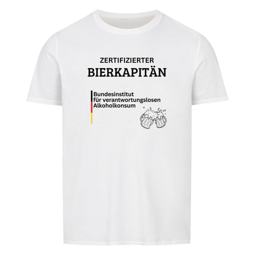 Produktbild Zertifizierter Bierkapitän T-Shirt Unisex weiss