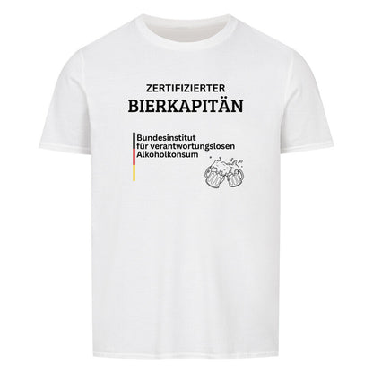Produktbild Zertifizierter Bierkapitän T-Shirt Unisex weiss