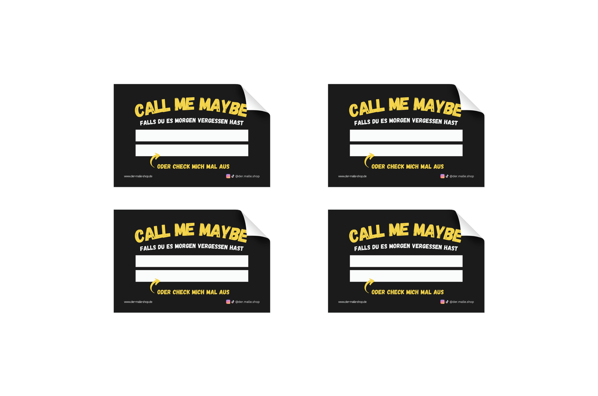 Sticker Call me maybe Bild