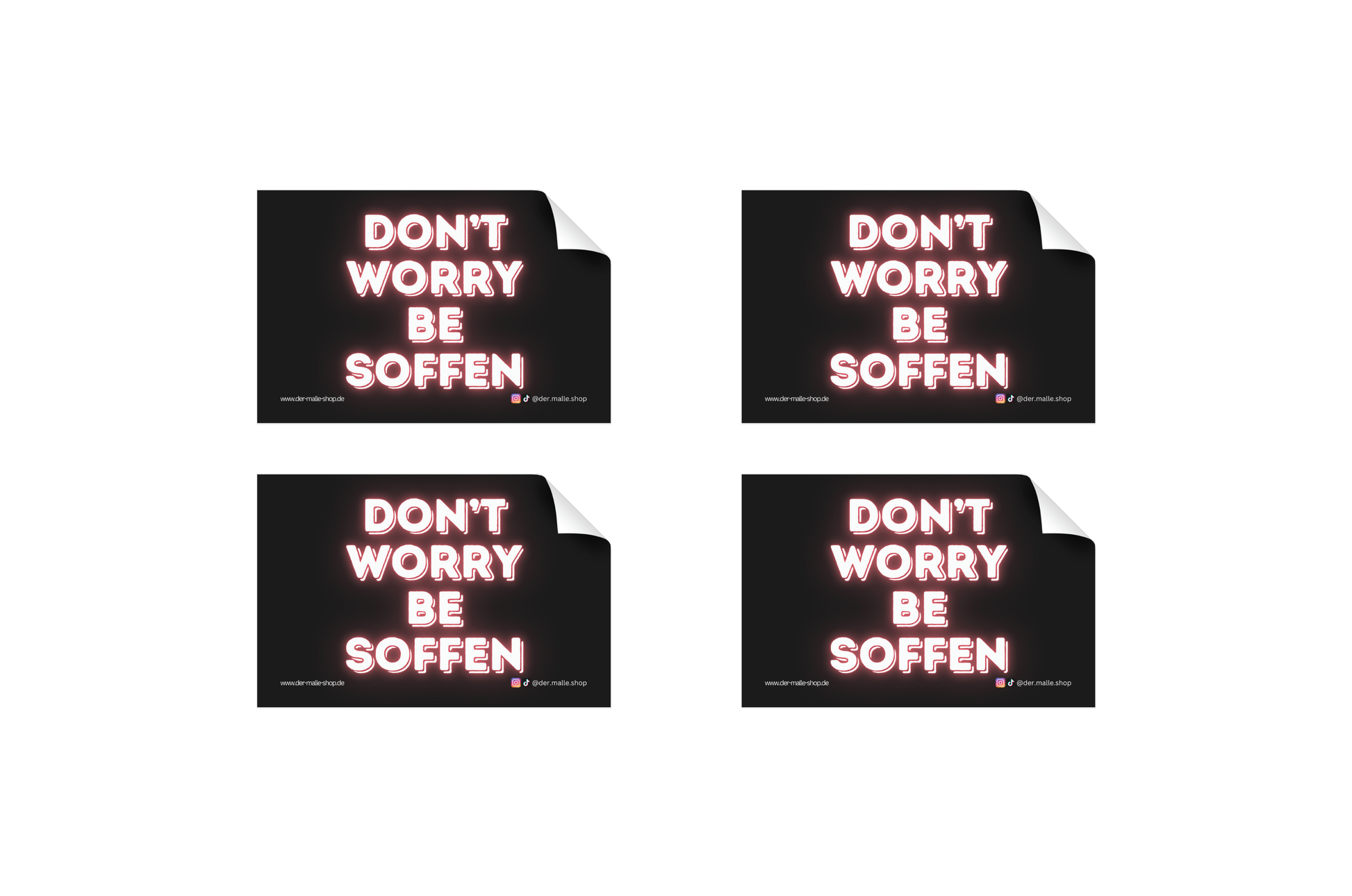 Sticker Dont worry be soffen Bild