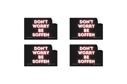 Sticker Dont worry be soffen Bild