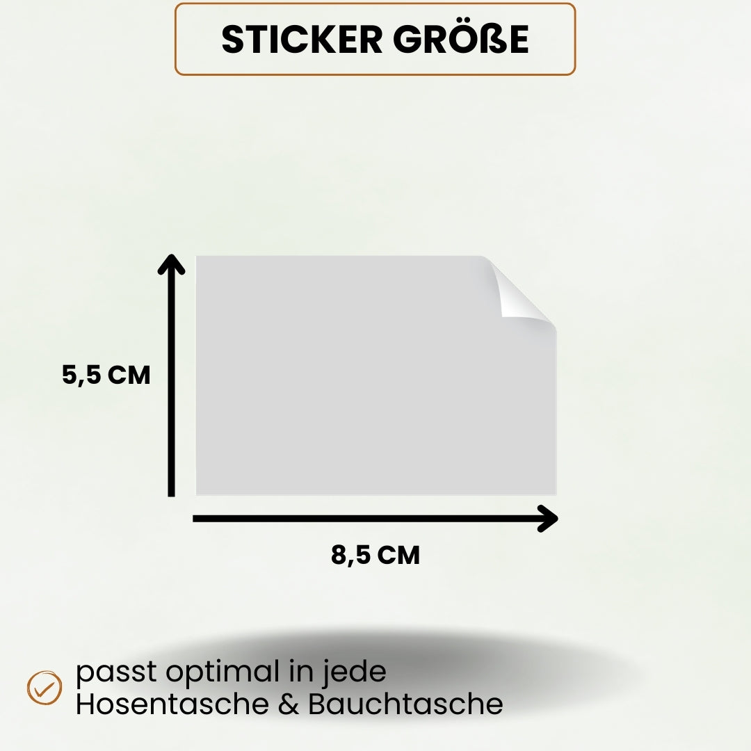 Sticker Größe Produktbild