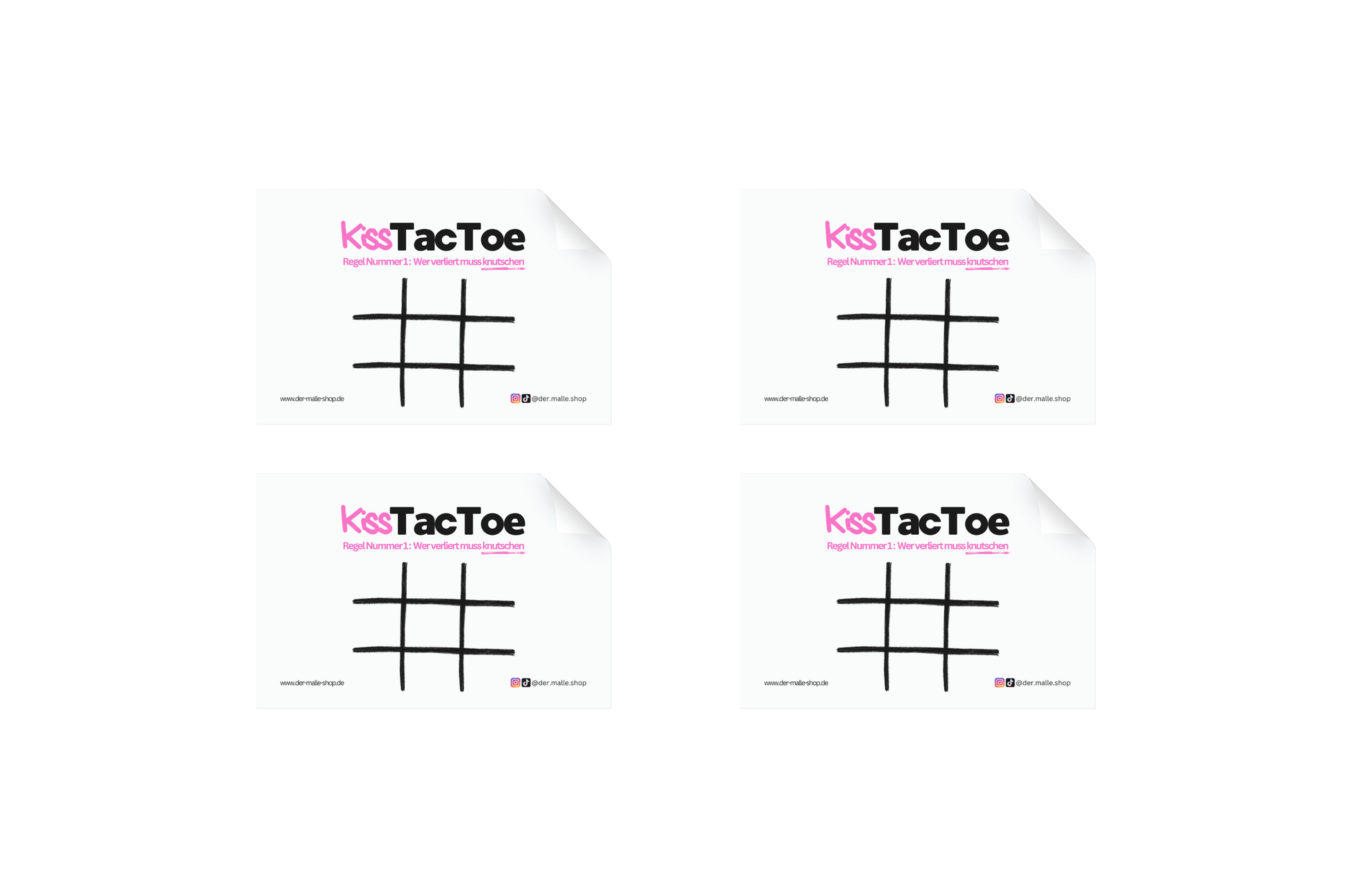 Sticker KissTacToe Bild